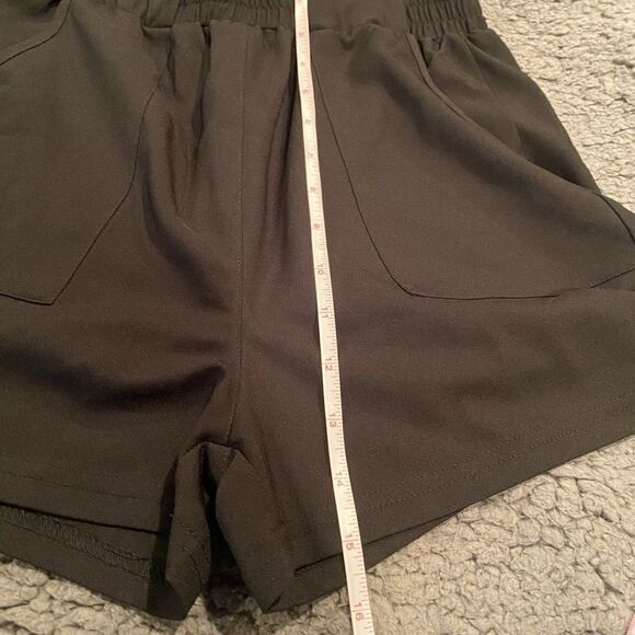 Aprance Black Paper Bag Shorts NWOT Sz Small - Picture 7 of 10